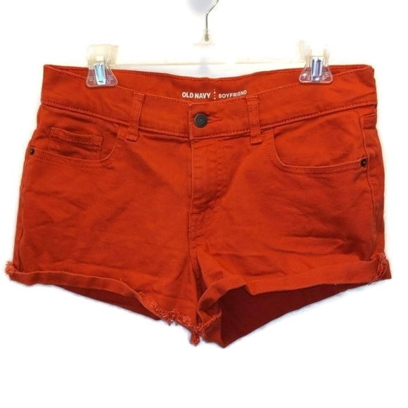 Old Navy Pants - Old Navy Boyfriend Women's Size 8 Regular Red Shorts